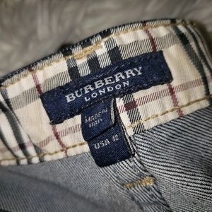 Burberry Jean's Nova Check piping trim down sides